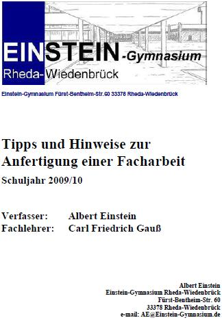 Einstein-Gymnasium Rheda-Wiedenbrück - Wie verfasse ich ...